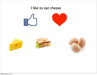 I like to eat cheese
Monday, March 10, 14
 