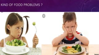 KIND OF FOOD PROBLEMS ?
 