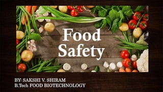 SUBTITLE
BY: SAKSHI V. SHIRAM
B.Tech FOOD BIOTECHNOLOGY
 