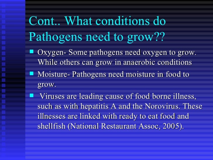 Pathogens Grow Best In Food With Little Or No Acid Pathogens Grow Best In Food With Little Or No Acid