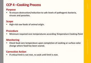 Critical Control Point (CCP): https://www.facebook.com/delhindra/ | PDF