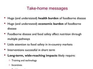 Sustained food safety action for improved nutrition and health of Africans