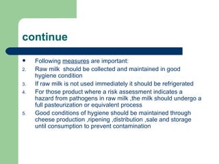 Food safety and cheese | PPT