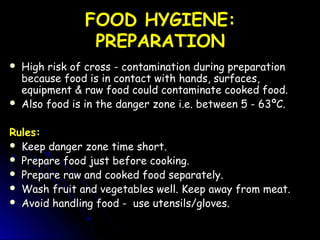 Contamination And Cleanliness Risks Food safety and hygiene | PPT