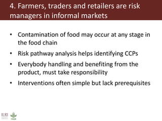 Food safety and informal markets: Animal products in sub-Saharan Africa