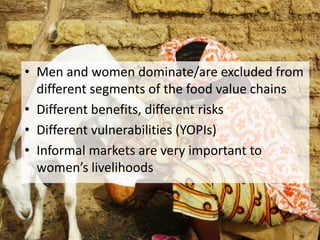 Food safety and informal markets: Animal products in sub-Saharan Africa