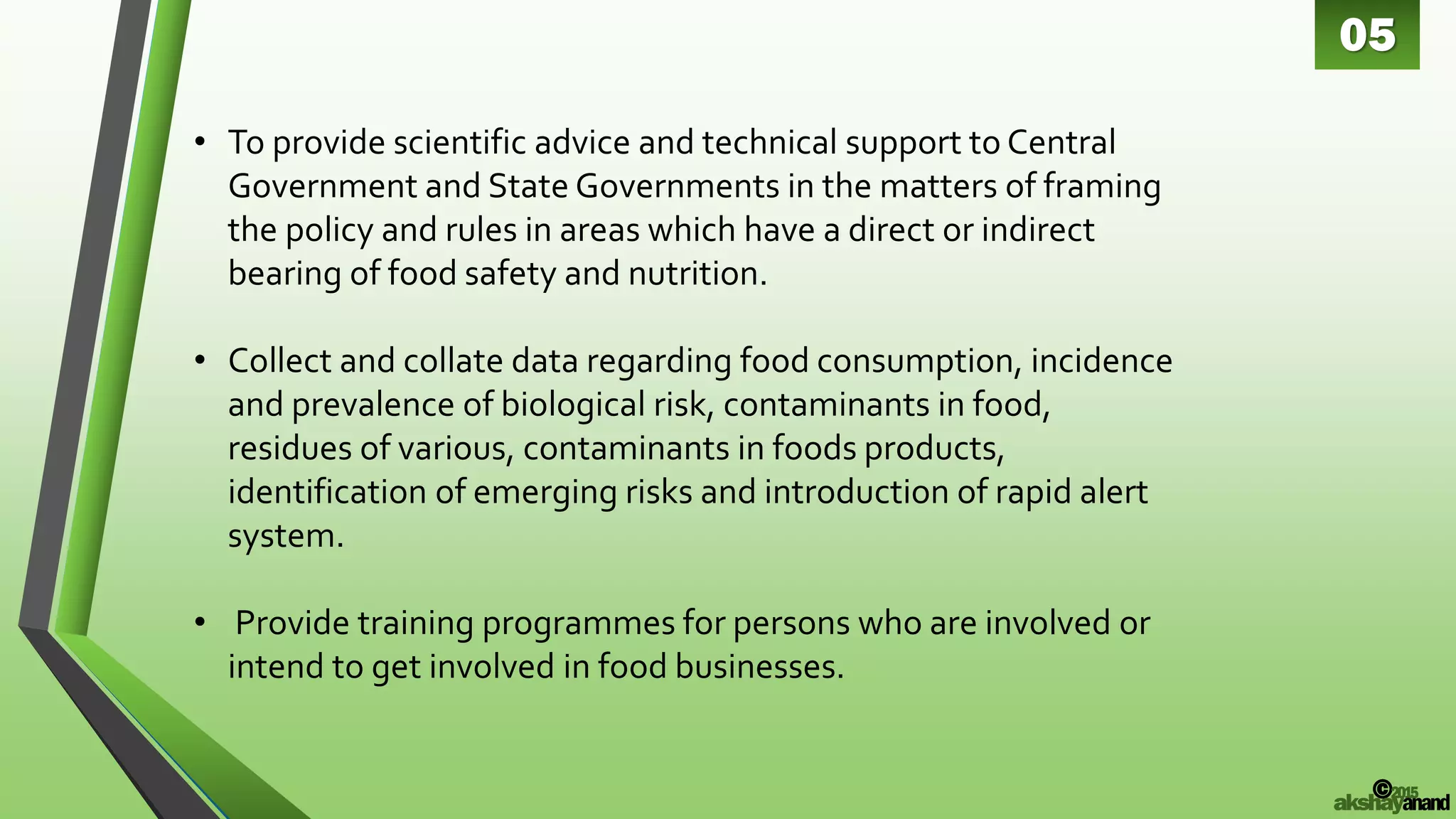 FSSAI Food Safety and Standards Authority of India by Akshay Anand