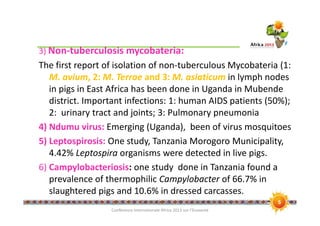 Food safety and zoonotic hazards in pig value chains in East Africa