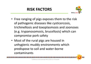 Food safety and zoonotic hazards in pig value chains in East Africa