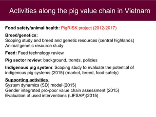 Food safety challenges in smallholder pig value chains in Vietnam: From an assessment to feasible interventions using an integrated approach