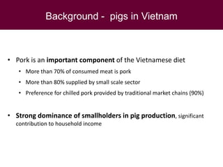 Food safety from a global perspective to a country perspective addressing challenges along smallholder pig systems in Vietnam