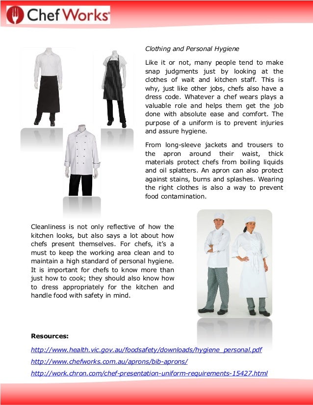 food safety chefs and cleanliness personal hygiene in the kitchen