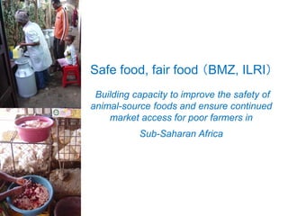 Food safety issues and scientific advances related to animal-source foods
