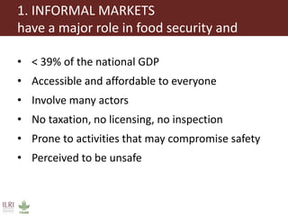 Milk, meat and fish—More than just food: Current research on food safety in sub-Saharan Africa