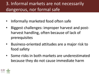 Milk, meat and fish—More than just food: Current research on food safety in sub-Saharan Africa