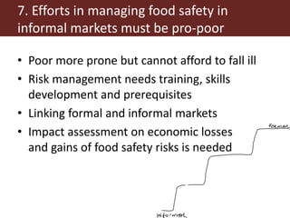 Milk, meat and fish—More than just food: Current research on food safety in sub-Saharan Africa