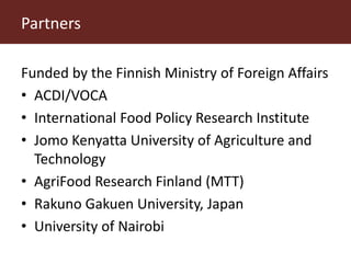 Milk, meat and fish—More than just food: Current research on food safety in sub-Saharan Africa