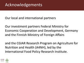 Milk, meat and fish—More than just food: Current research on food safety in sub-Saharan Africa