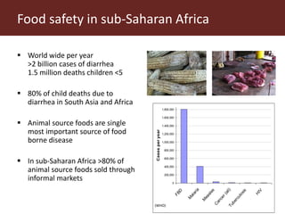 Milk, meat and fish—More than just food: Current research on food safety in sub-Saharan Africa
