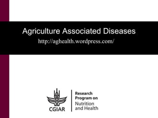 Research for agricultural approaches in farm to fork management of food safety