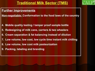 The Importance of the Informal Milk Sector in India  