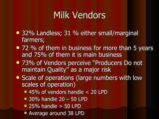 The Importance of the Informal Milk Sector in India  