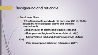 Food safety knowledge, attitudes and practices among food handlers in Chiang Mai Province, Thailand