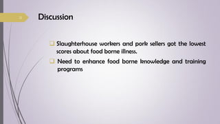 Food safety knowledge, attitudes and practices among food handlers in Chiang Mai Province, Thailand