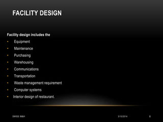 Food safety management system for fast food chain | PPTX