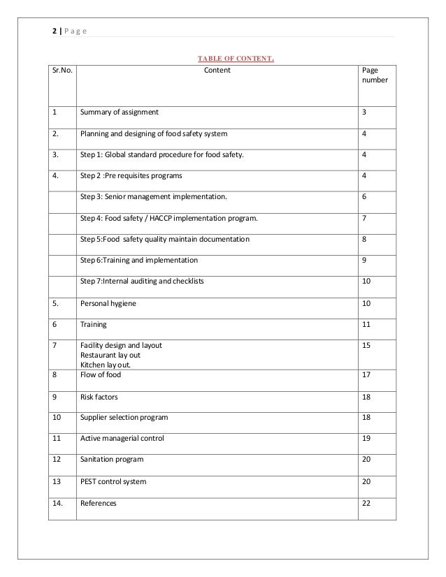 food safety management system fast food restaurent food hygiene questionnaire
