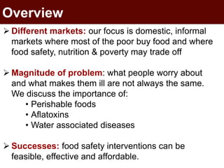Food safety in informal markets