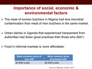Food safety in informal markets