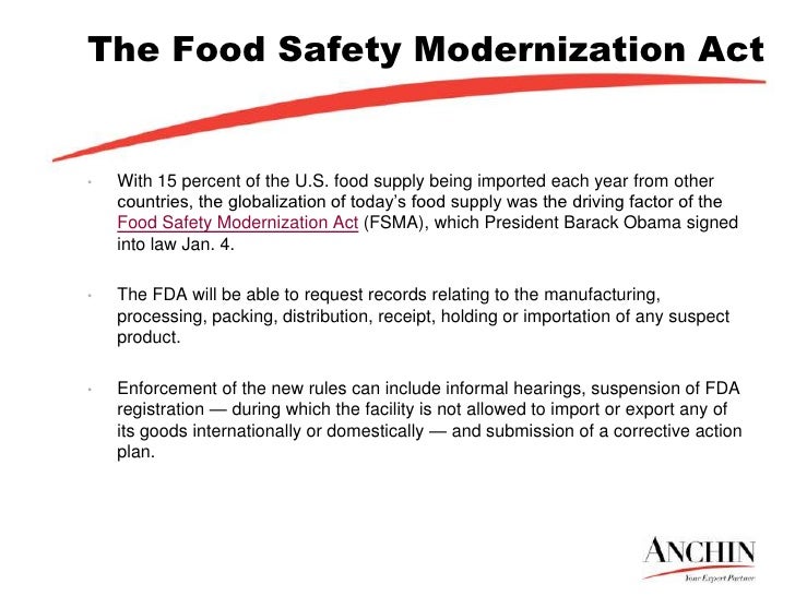 Food Safety Modernization Act