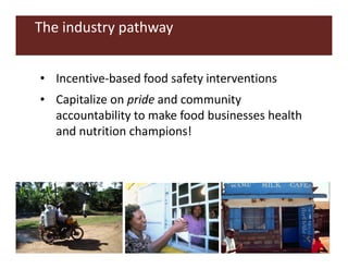 Food safety as a pathway to nutrition: The MoreMilk project