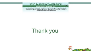 Why food safety matters to Africa: Making the case for policy action