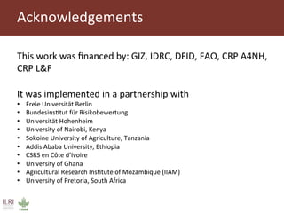 Food safety policy in 9 African countries