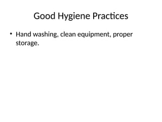 Comprehensive Guide to Food Safety and Hygiene Practices for Health | PPTX
