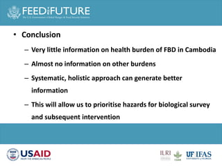 Animal health and sustainable intensification: Towards systematic and holistic prioritization of disease associated with consumption of livestock foods