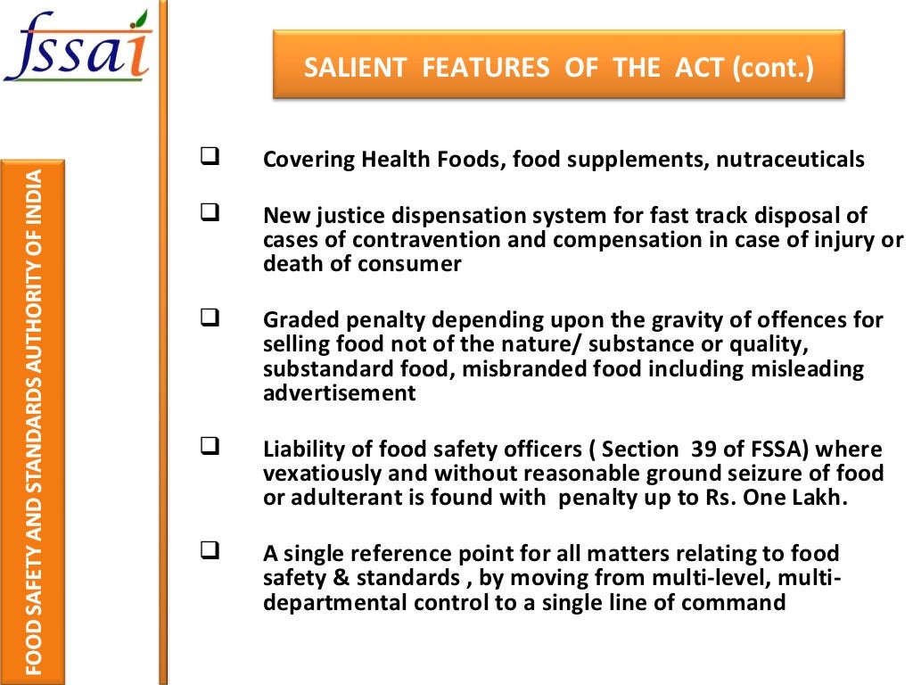 Indian food safety and standards Act, 2006