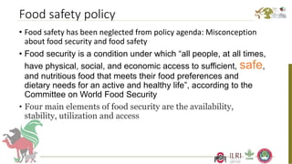 Better food safety solutions in Africa: Understanding the complex social, economic and policy perspectives