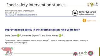 Better food safety solutions in Africa: Understanding the complex social, economic and policy perspectives