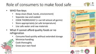 Better food safety solutions in Africa: Understanding the complex social, economic and policy perspectives