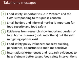 From measuring to managing: The experience of food safety in Vietnam