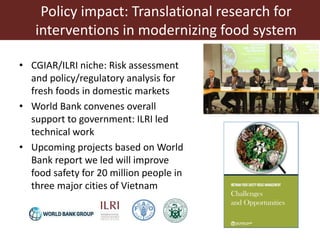 Research and training partnership to assist food safety in Vietnam and Cambodia