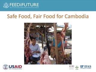 Research and training partnership to assist food safety in Vietnam and Cambodia
