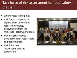 Research and training partnership to assist food safety in Vietnam and Cambodia
