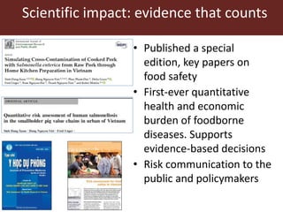 Research and training partnership to assist food safety in Vietnam and Cambodia