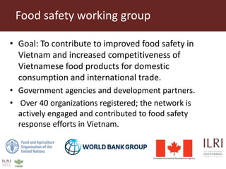 Research and training partnership to assist food safety in Vietnam and Cambodia