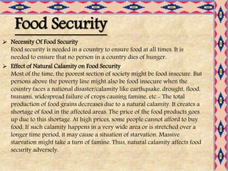 Food Security in India class 9 CBSE