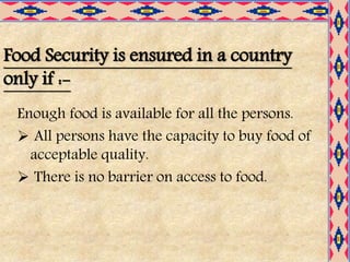 Food Security in India class 9 CBSE